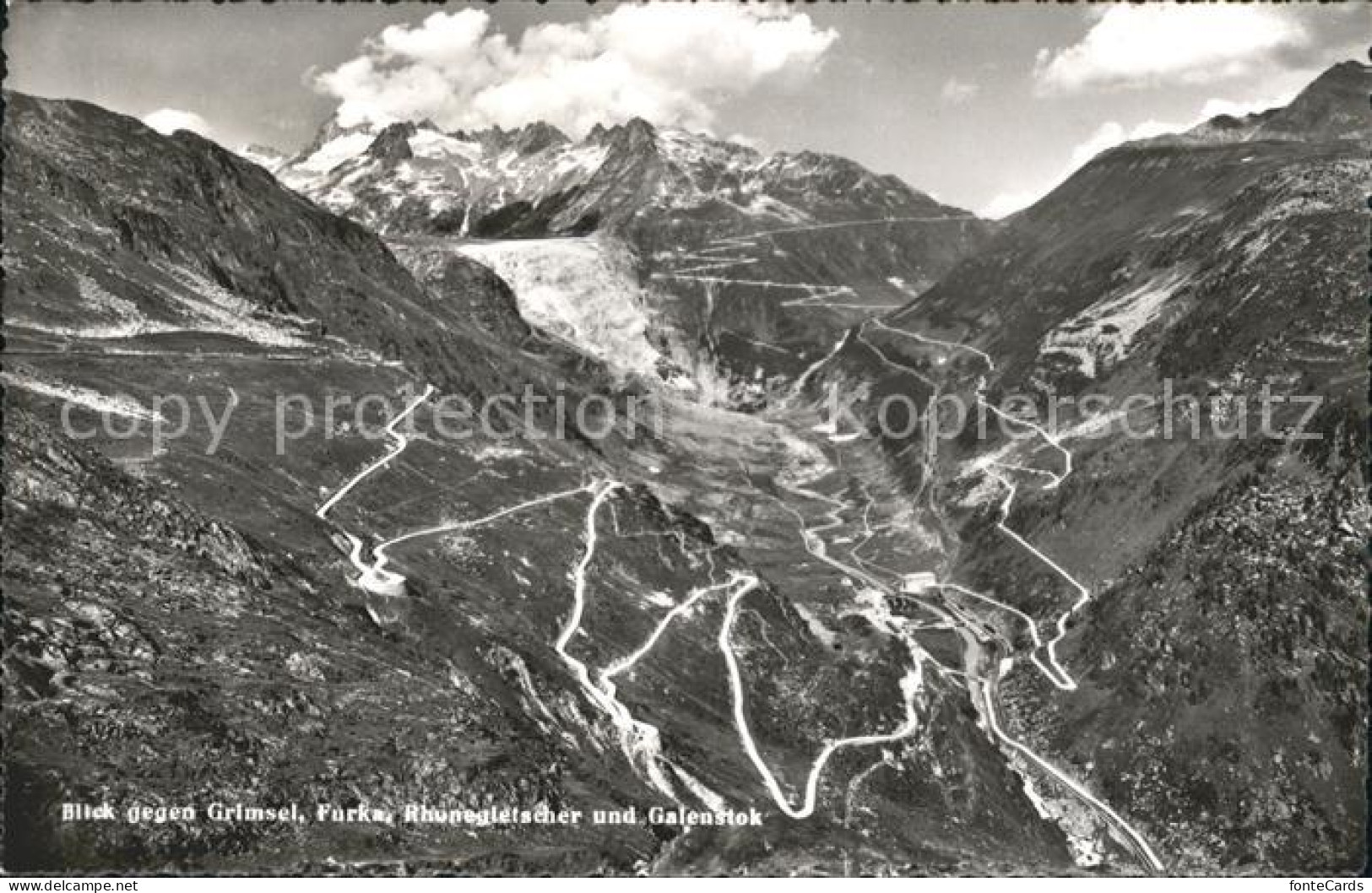 11754527 Grimsel Pass Mit Furka Rhonegletscher Und Galenstock Grimsel Pass - Autres & Non Classés