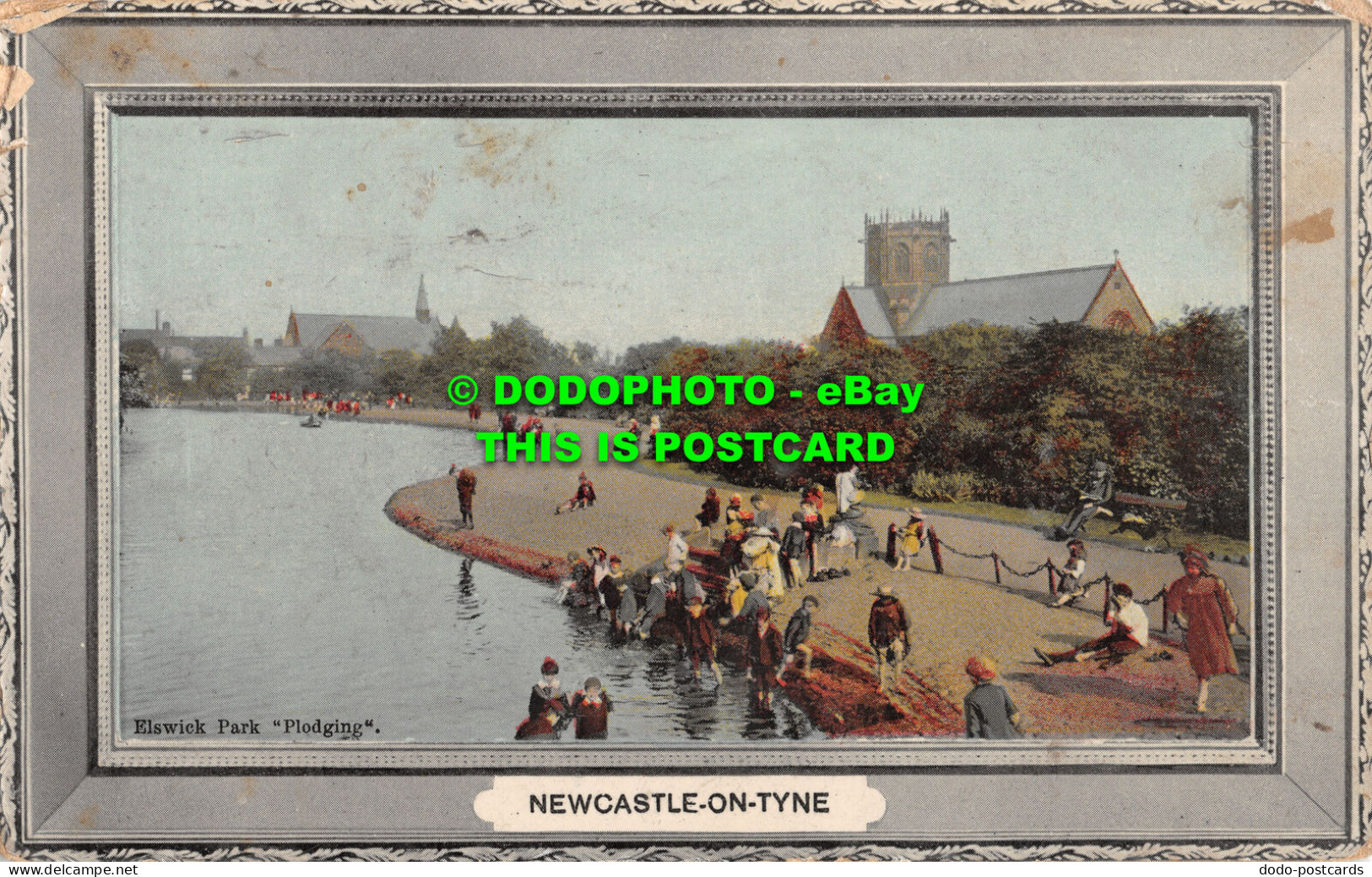 R467609 Newcastle On Tyne. Elswick Park. Plodging. R. W. C. Dene Series. No. 418 - Monde