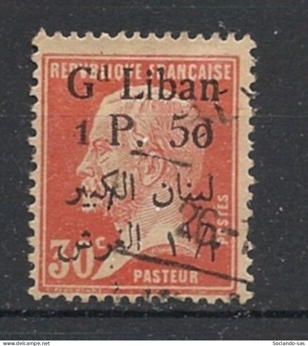 GRAND LIBAN - 1924-25 - N°YT. 41 - Type Pasteur 1pi50 Sur 30c Rouge - Oblitéré / Used - Gebraucht
