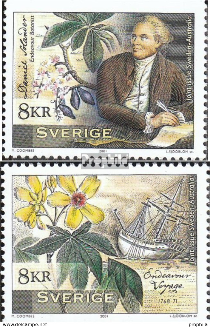 Schweden 2248-2249 (kompl.Ausg.) Postfrisch 2001 Daniel Solander - Nuevos