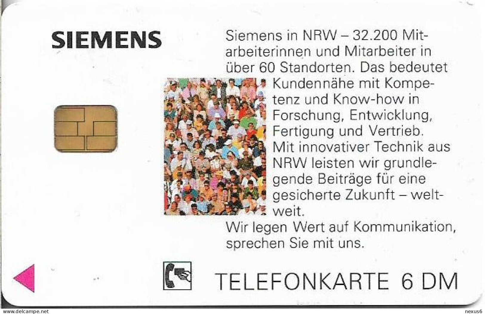 Germany - Siemens In NRW - Für Sie Vor Ort - O 2108 - 11.1995, 6DM, 10.000ex, Used - O-Series : Customers Sets