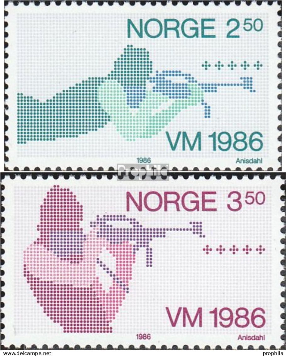 Norwegen 940-941 (kompl.Ausg.) Postfrisch 1986 Biathlon WM Oslo - Neufs