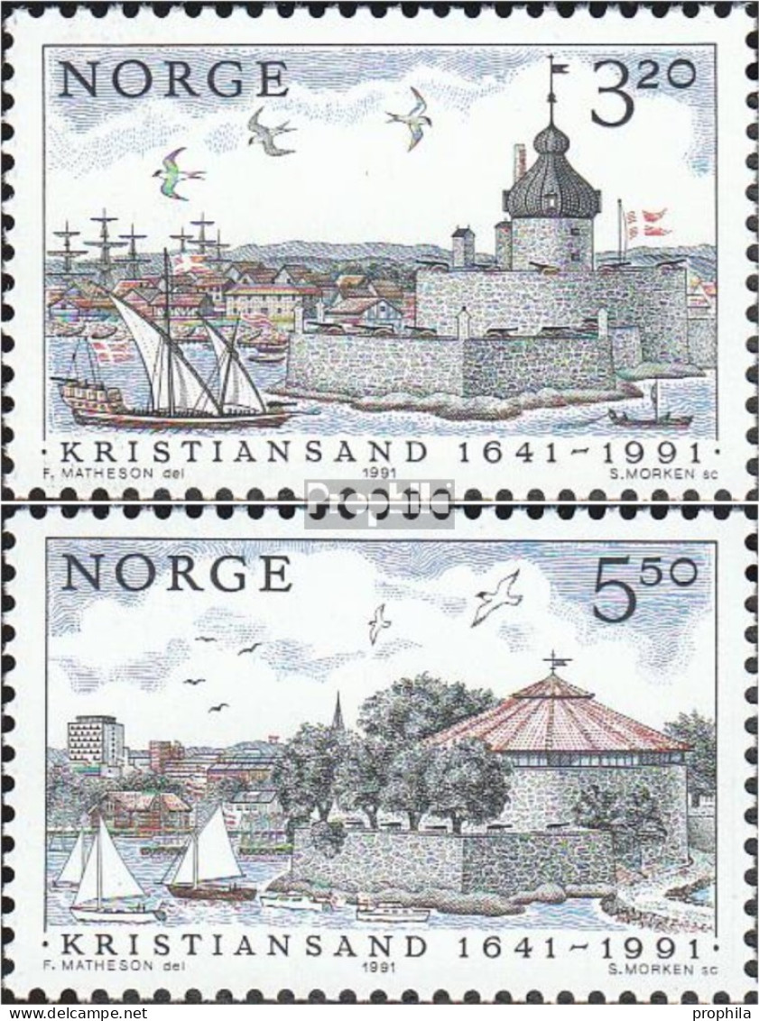 Norwegen 1064-1065 (kompl.Ausg.) Postfrisch 1991 Kristiansand - Ungebraucht