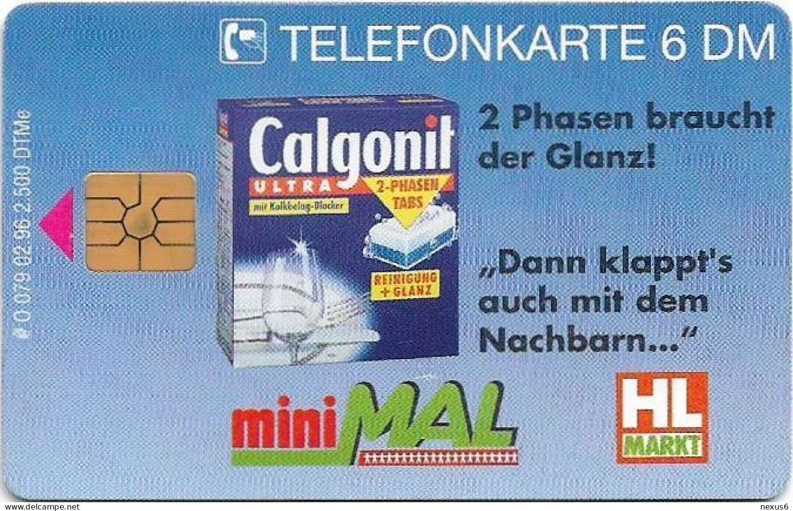 Germany - HL-Markt 2 - Calgonit - O 0079 - 02.1996, 6DM, 2.500ex, Used - O-Serie : Serie Clienti Esclusi Dal Servizio Delle Collezioni