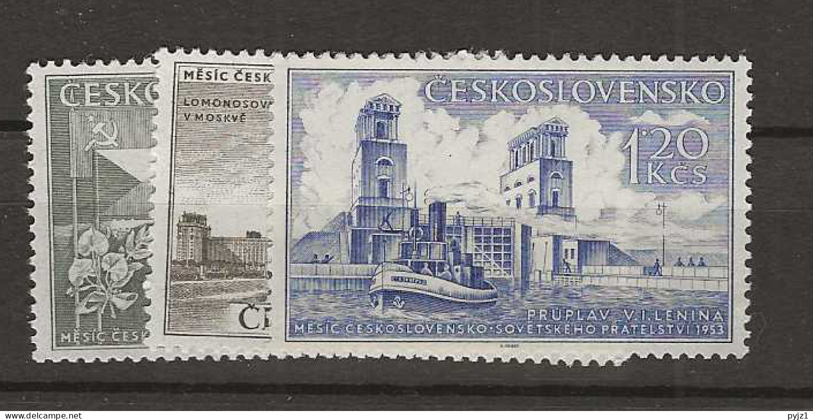 1953 MNH Tschechoslowakei, Mi 830-32 Postfris** - Ungebraucht