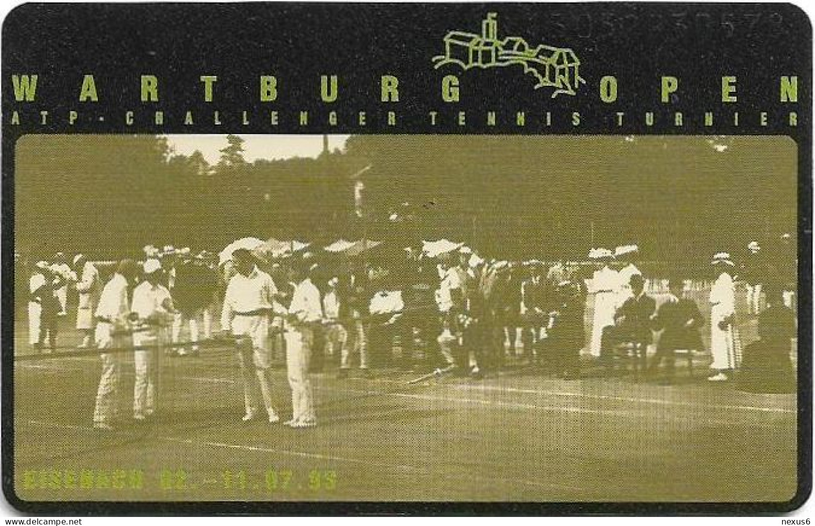 Germany - Landessportbund Thüringen LSB - Wartburg Open - O 0844 - 04.1993, 6DM, 3.000ex, Mint - O-Serie : Serie Clienti Esclusi Dal Servizio Delle Collezioni