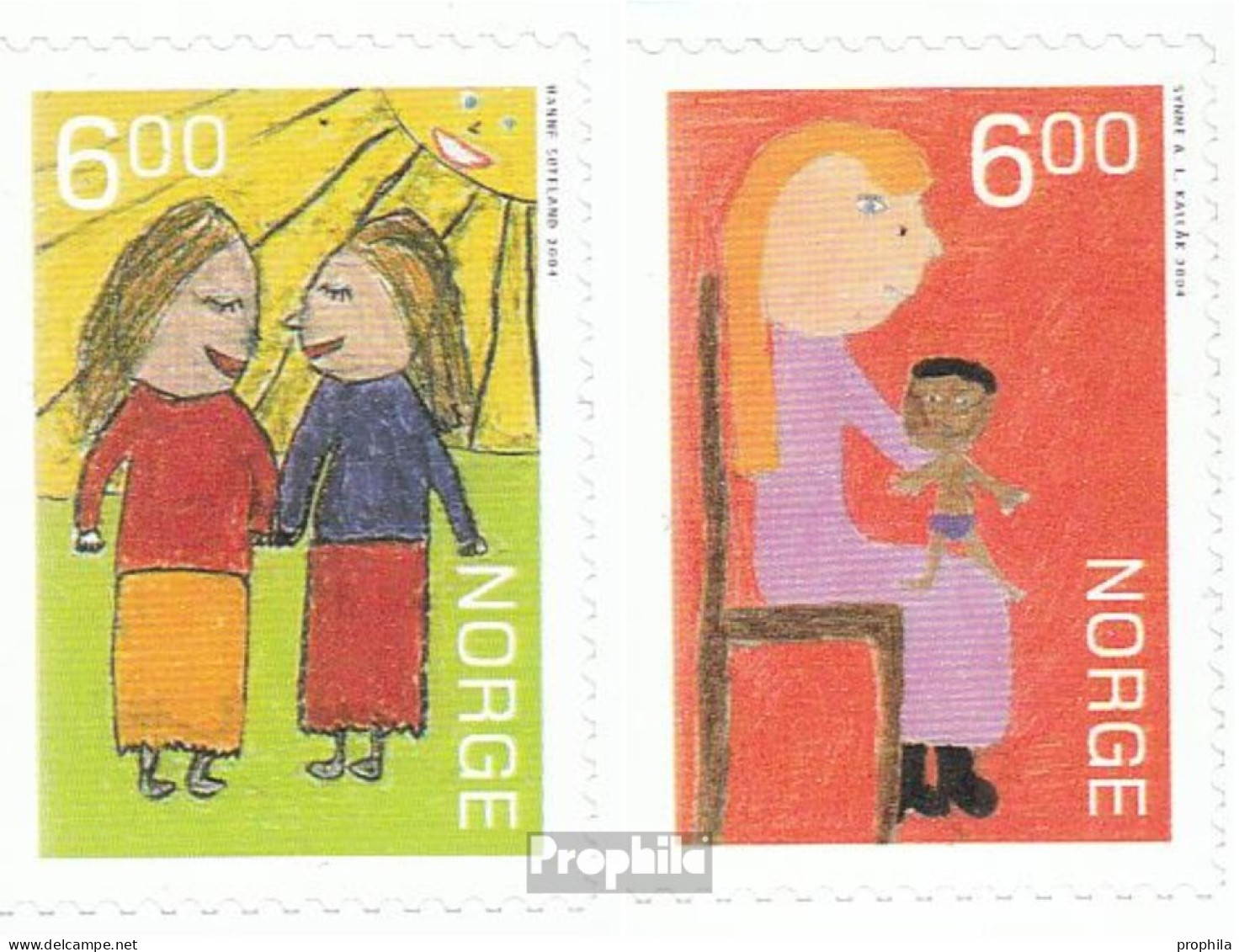 Norwegen 1516Dl-1517Dl (kompl.Ausg.) Postfrisch 2004 Weihnachten - Ungebraucht
