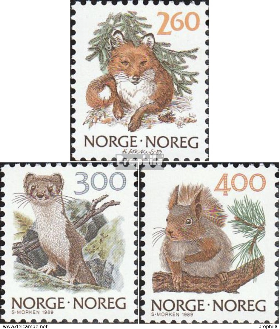 Norwegen 1009-1011 (kompl.Ausg.) Postfrisch 1989 Natur - Ongebruikt