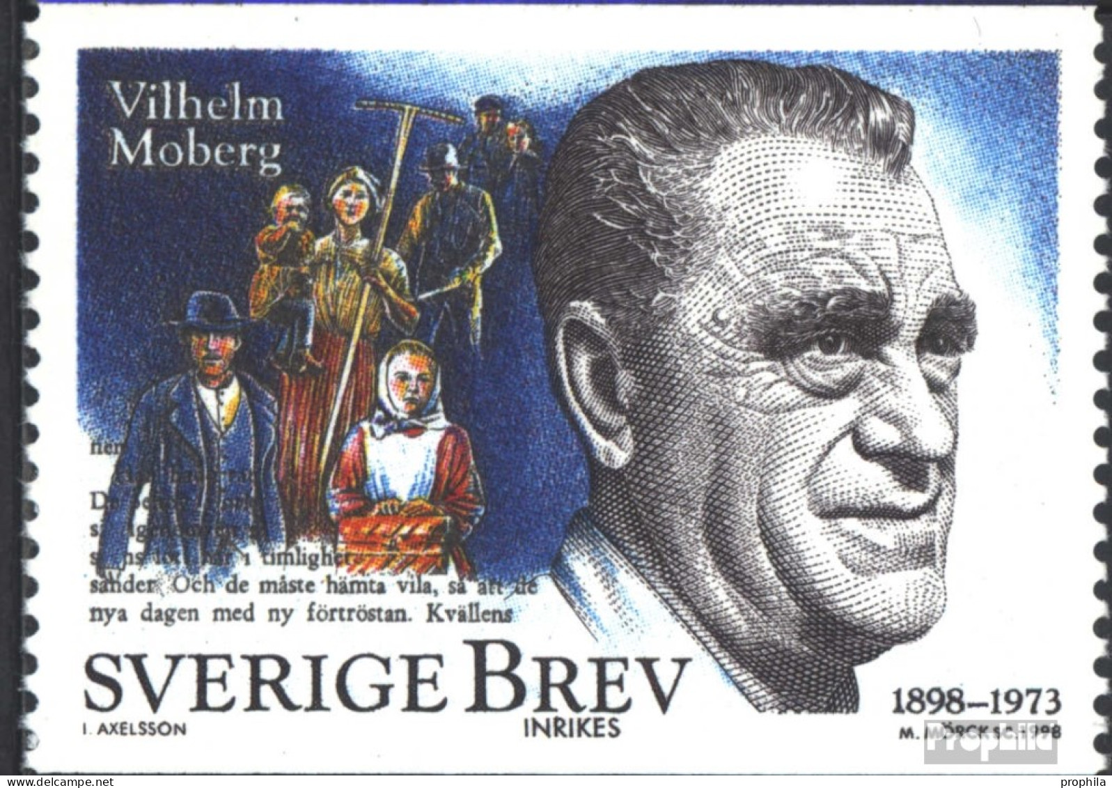 Schweden 2070 (kompl.Ausg.) Postfrisch 1998 Vilhelm Moberg - Unused Stamps