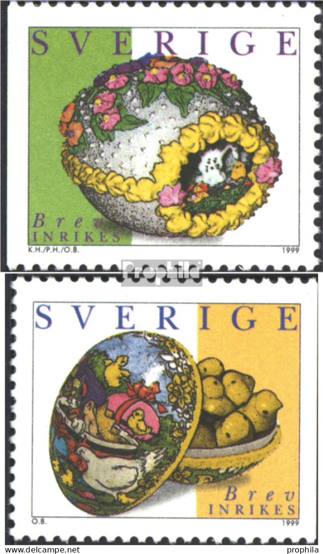 Schweden 2095-2096 (kompl.Ausg.) Postfrisch 1999 Ostern - Unused Stamps