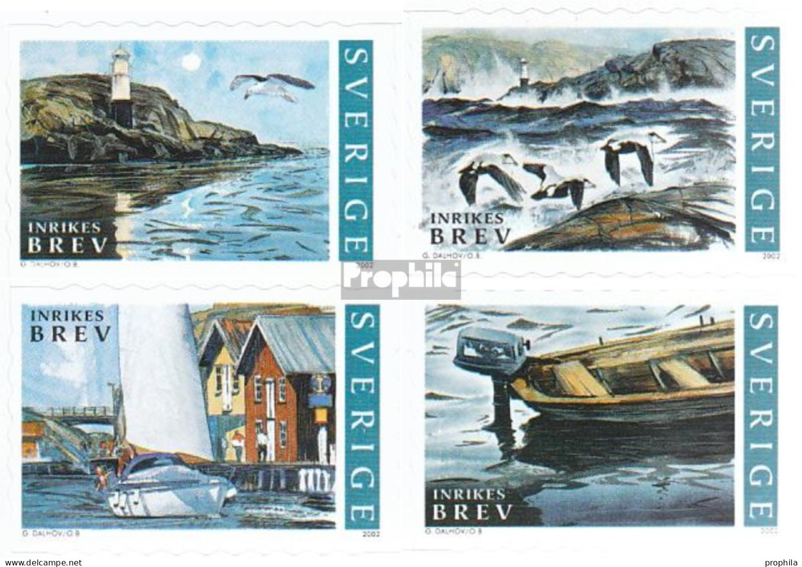 Schweden 2300-2303 (kompl.Ausg.) Postfrisch 2002 Sommer In Bohuslän - Unused Stamps