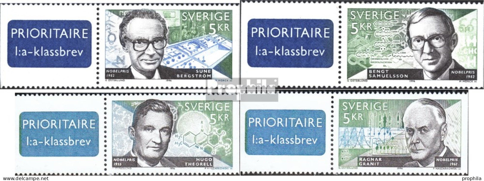 Schweden 1972-1975 (kompl.Ausg.) Postfrisch 1996 Nobelpreisträger - Unused Stamps