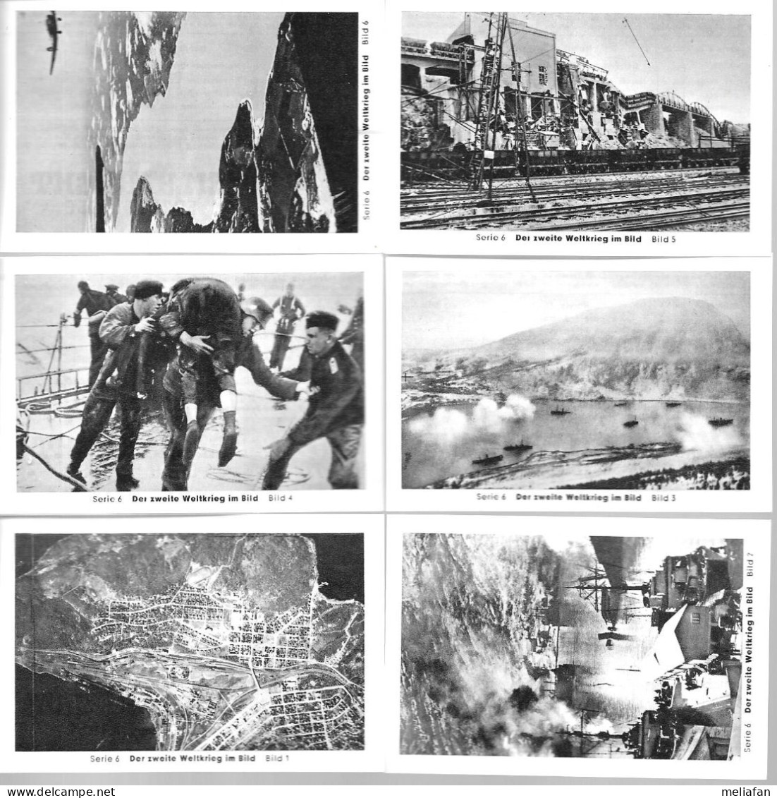 BZ06 - SERIE 6 IMAGES CIGARETTES EILEBRECHT - BATAILLE DE NARVIK - 1939-45