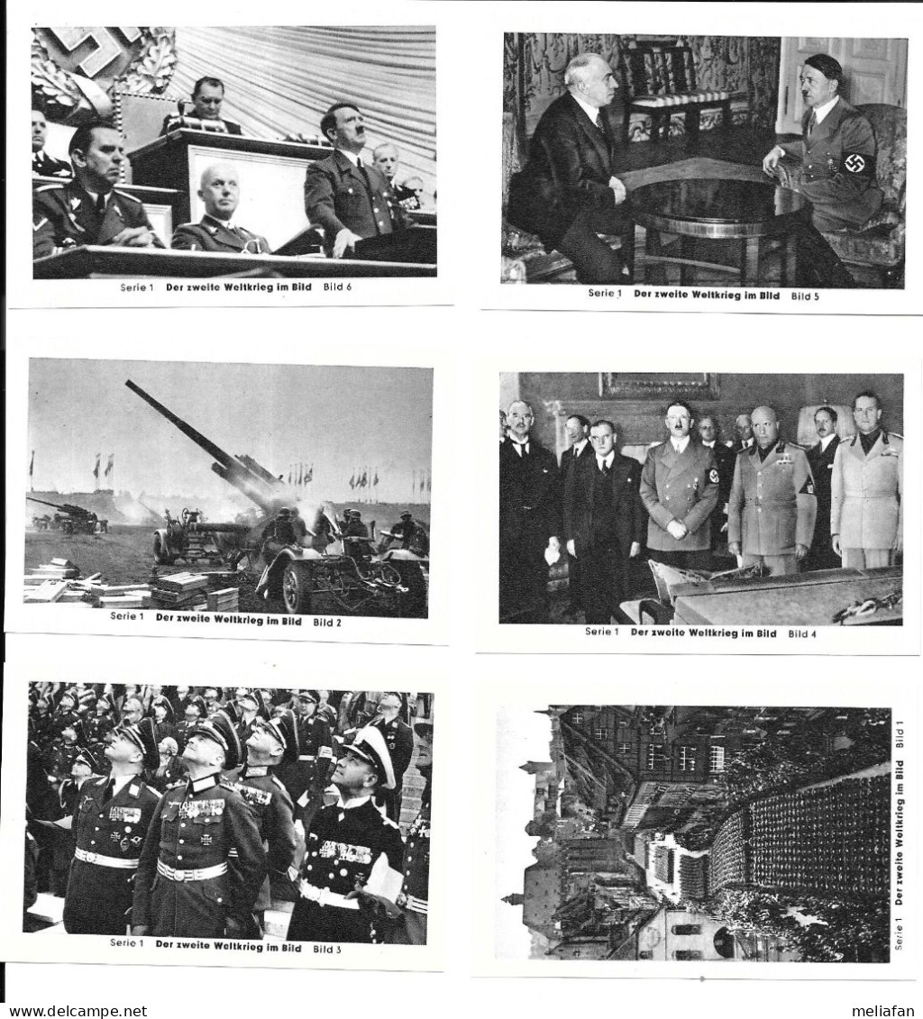 BZ01 - SERIE 6 IMAGES CIGARETTES EILEBRECHT - NUREMBERG ET MUNICH - 1939-45