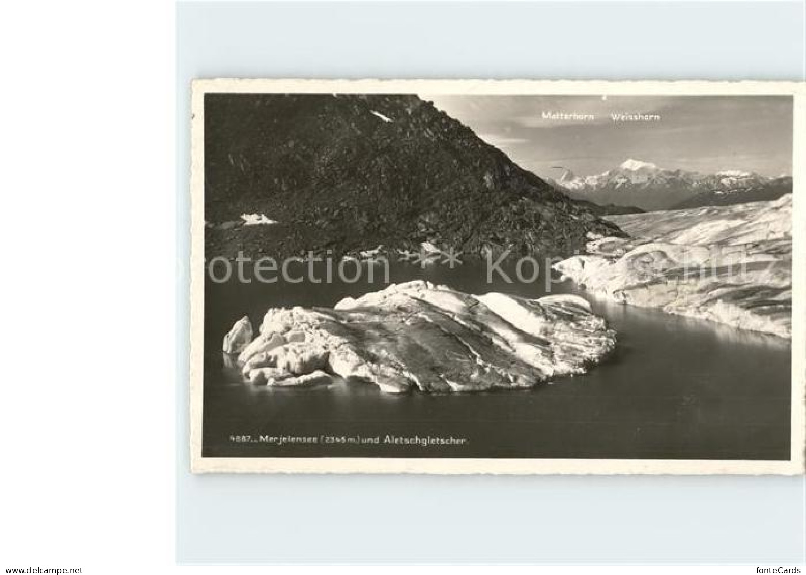 11748187 Aletschgletscher Merjelensee Matterhorn Weisshorn Aletschgletscher - Sonstige & Ohne Zuordnung