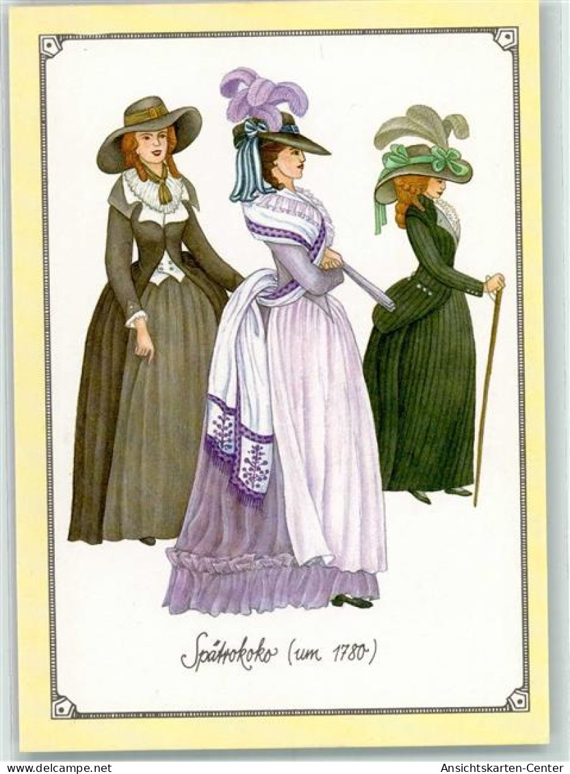 40162511 - Spaetrokoko Um 1780 Englisch Gekleidete Damen Motiv 27 Aus Der Sammelserie Mode Durch Die Jahrhunderte - Fashion