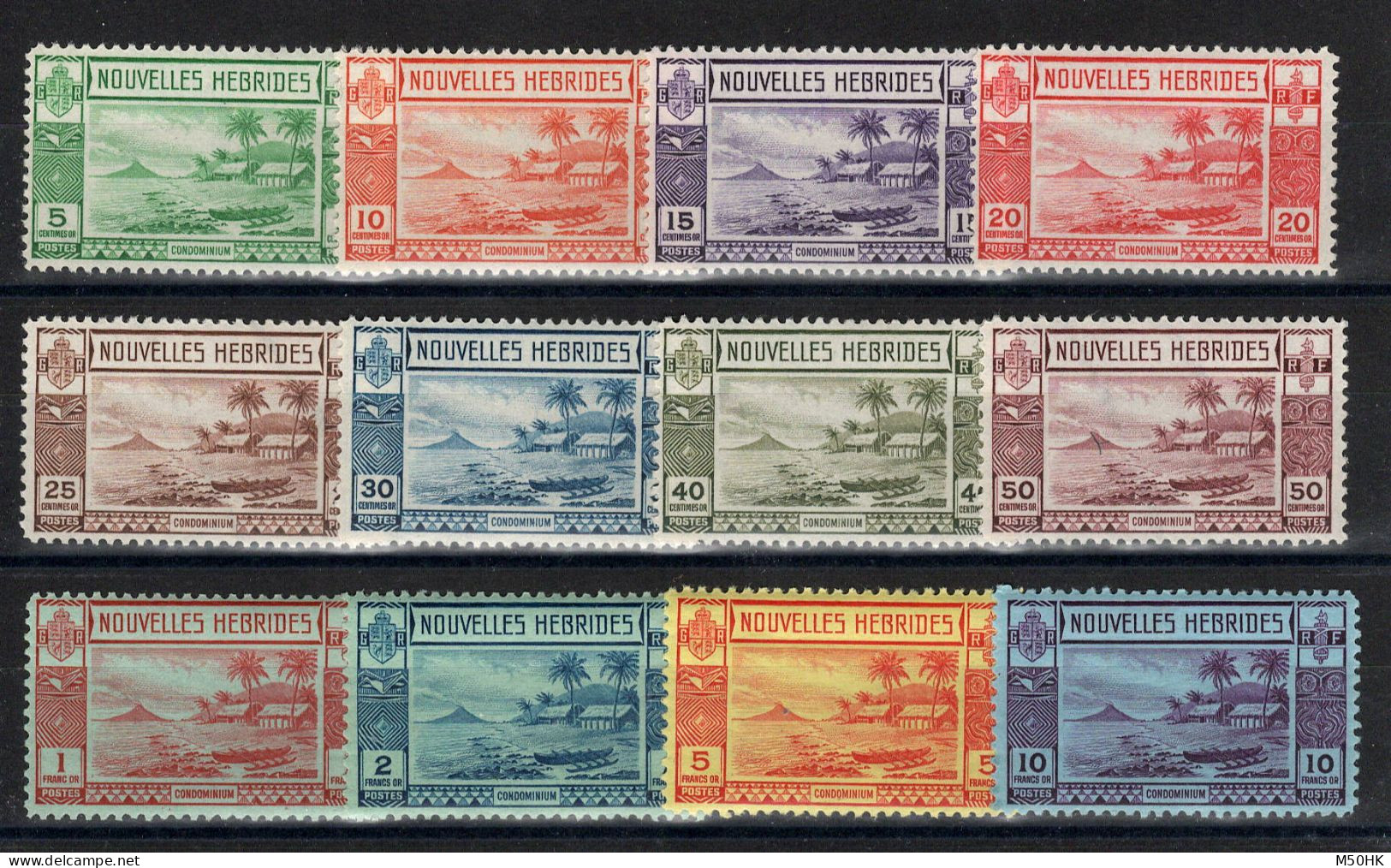Nouvelles Hebrides - YV 100 à 111 N** MNH Luxe Complete Cote 245 Euros - Unused Stamps