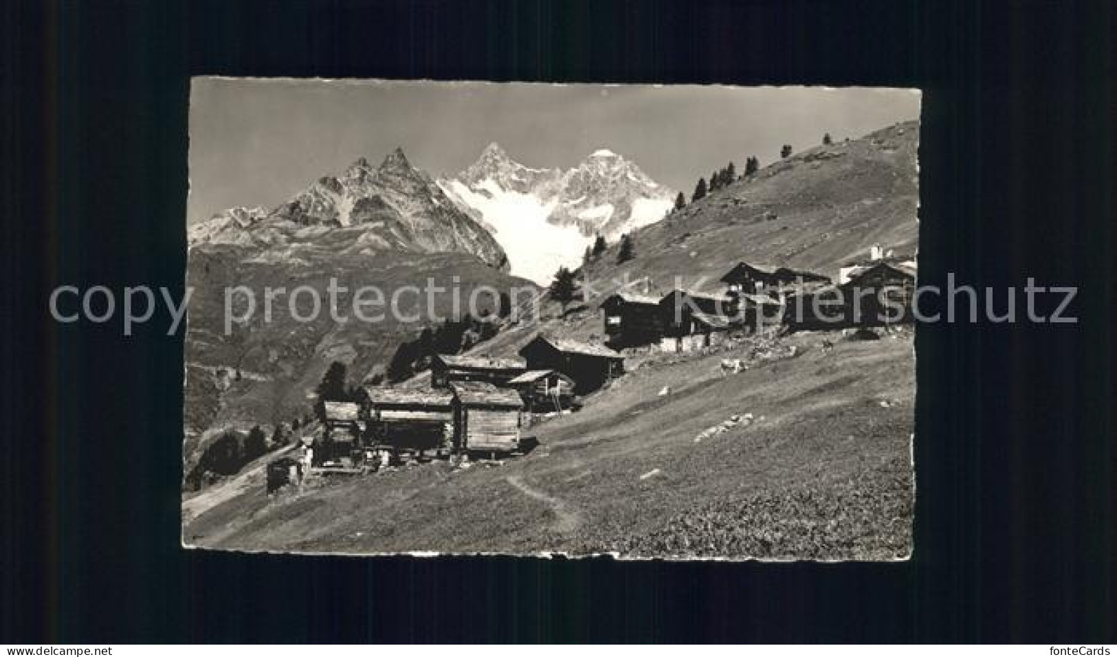 11745727 Zermatt VS Bergdorf Findelen Mit Gabelhoerner Zermatt VS - Sonstige & Ohne Zuordnung