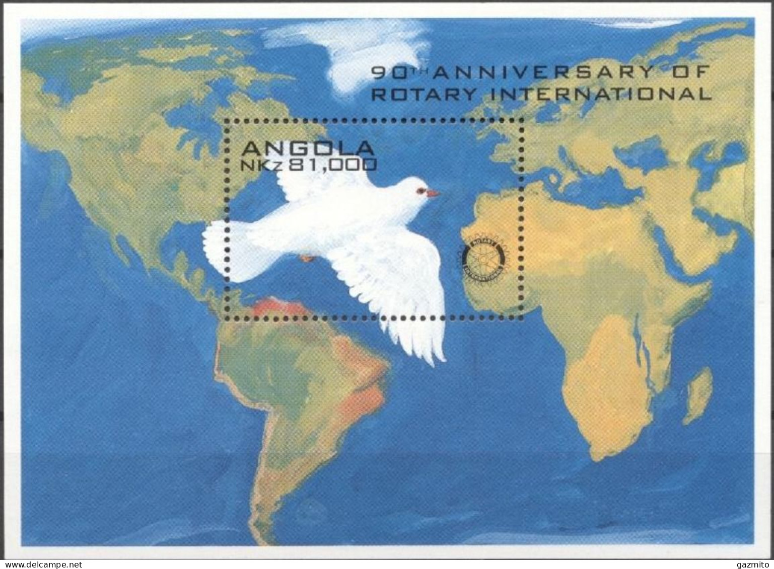 Angola 1995, Rotary, Block - Rotary, Lions Club