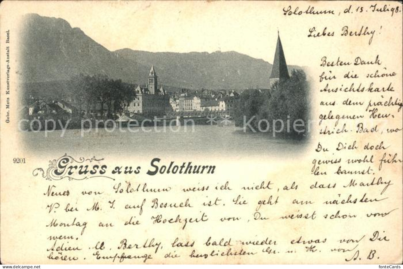 11745337 Solothurn Stadtblick Solothurn - Sonstige & Ohne Zuordnung