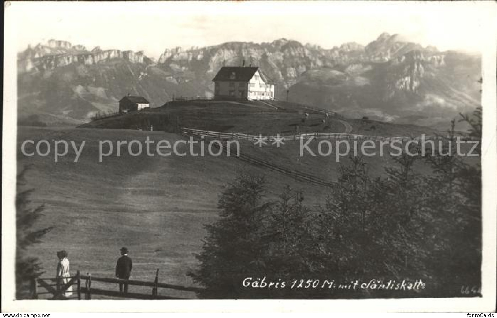 11745207 Gais AR Berggasthaus Gaebris Mit Saentiskette Gais - Sonstige & Ohne Zuordnung