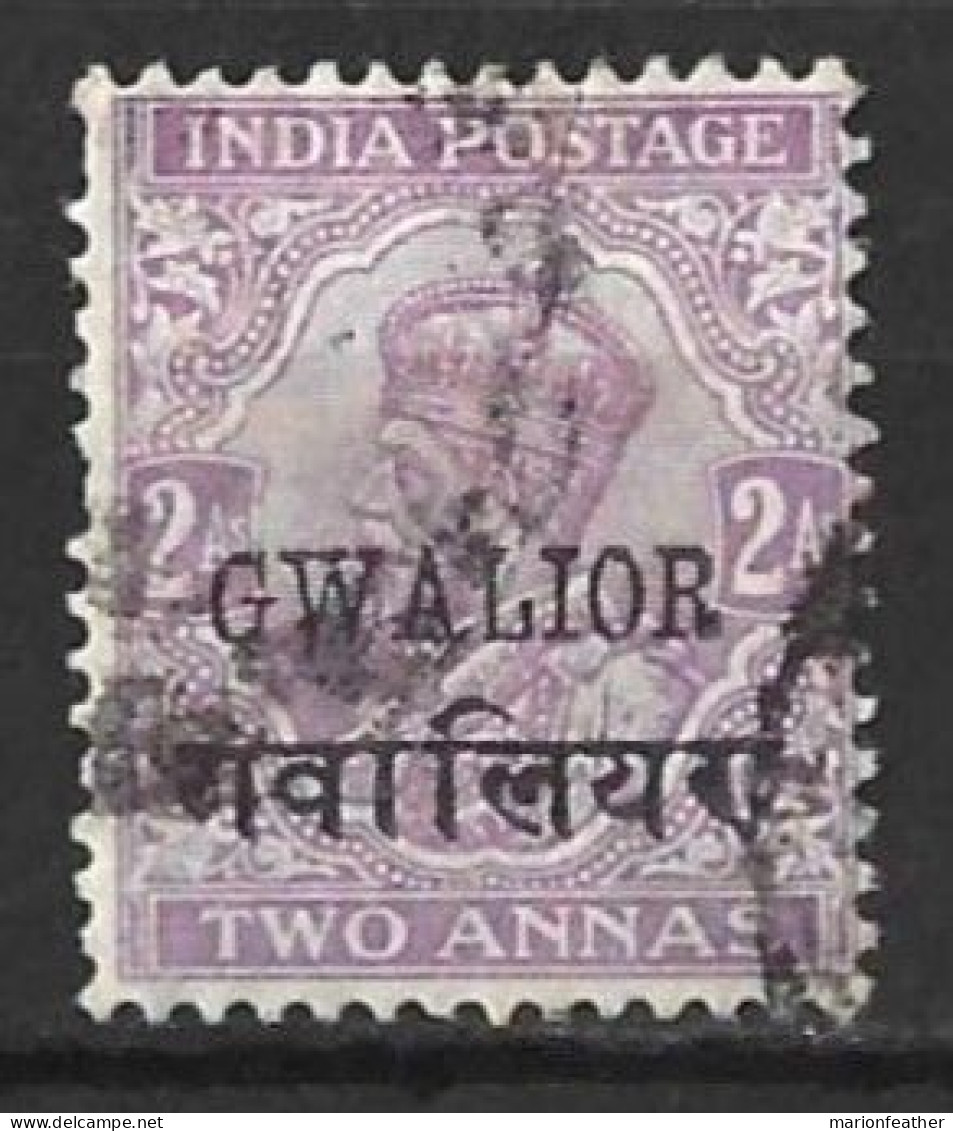 INDIA..." GWALIOR.."....KING GEORGE V...(1910-36..)......2A.......SG70..........VFU... - Gwalior