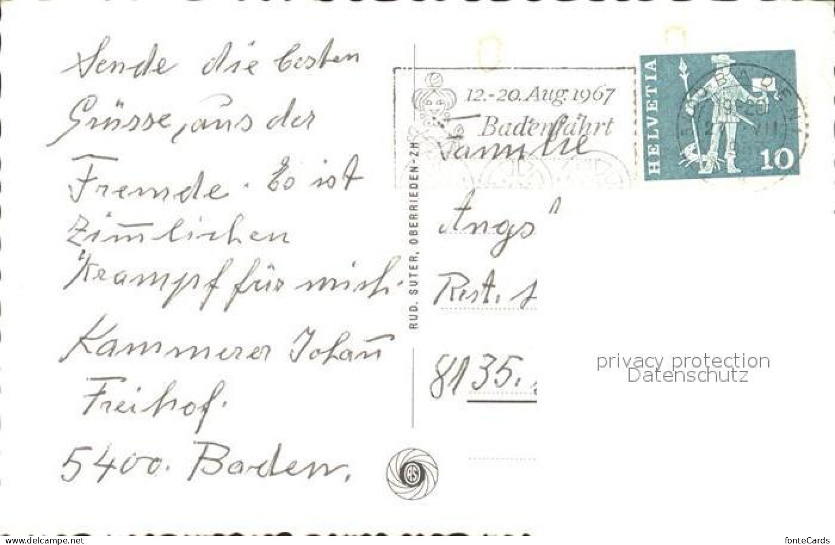 11745066 Baden AG Stadtansicht Mit Hochbruecke Baden - Other & Unclassified
