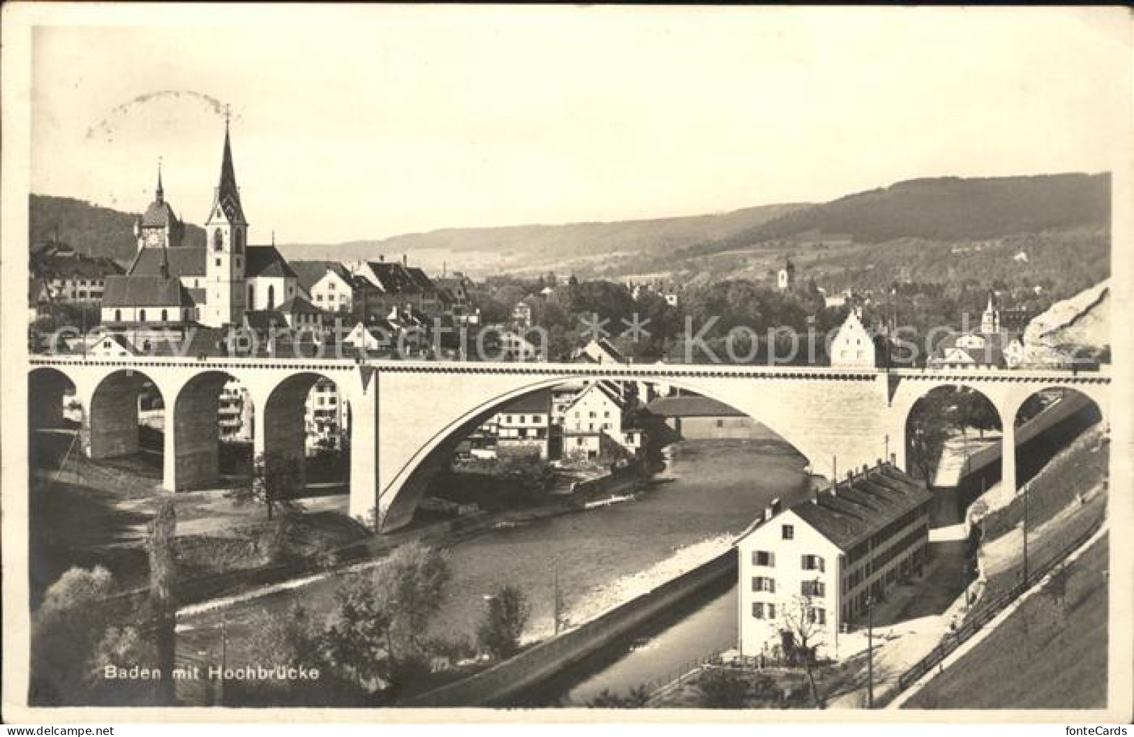 11745047 Baden AG Mit Hochbruecke Baden - Sonstige & Ohne Zuordnung