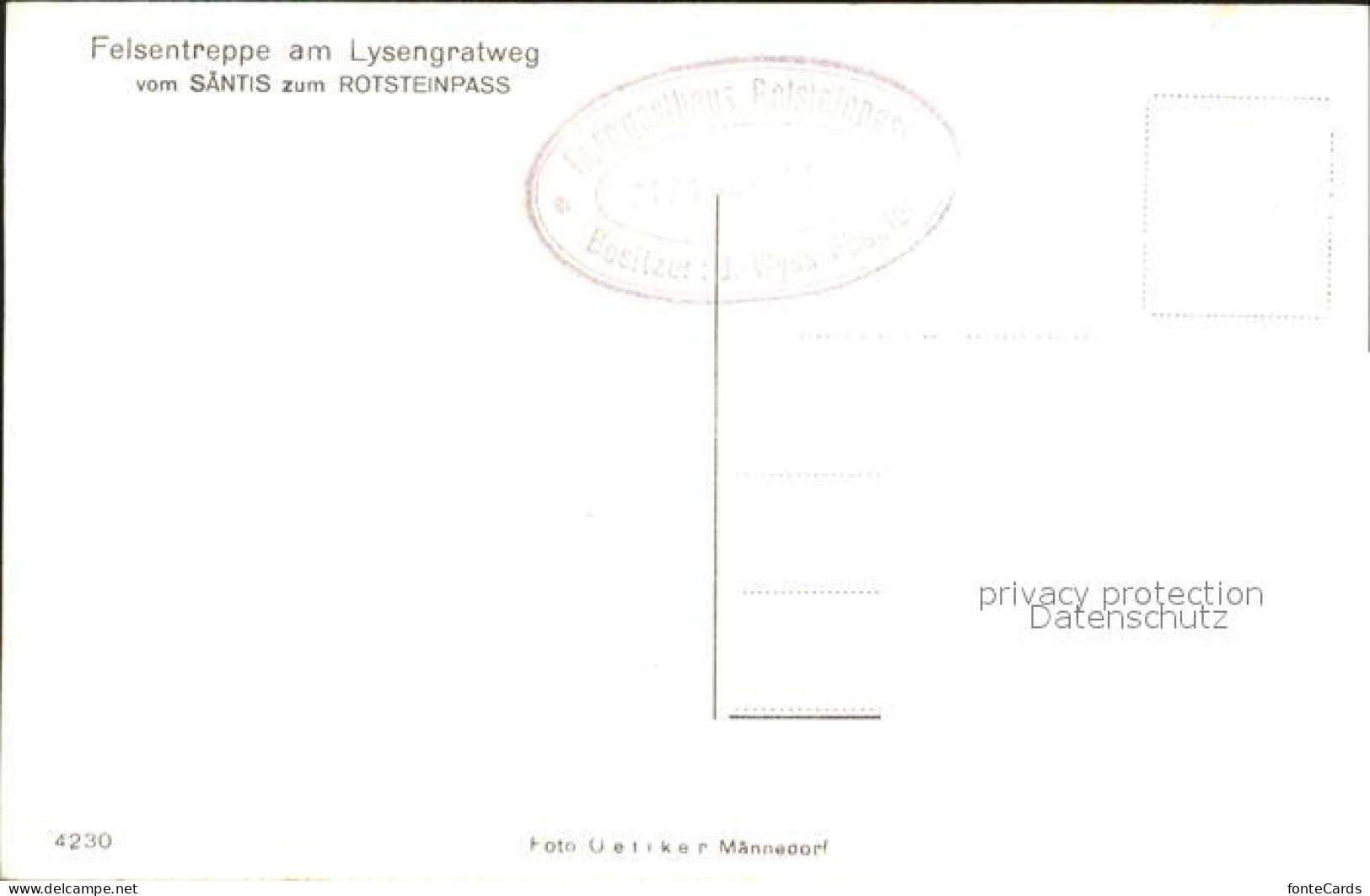 11744997 Lysengrat Felsentreppe Vom Saentis Zum Rotsteinpass Lysengrat - Sonstige & Ohne Zuordnung