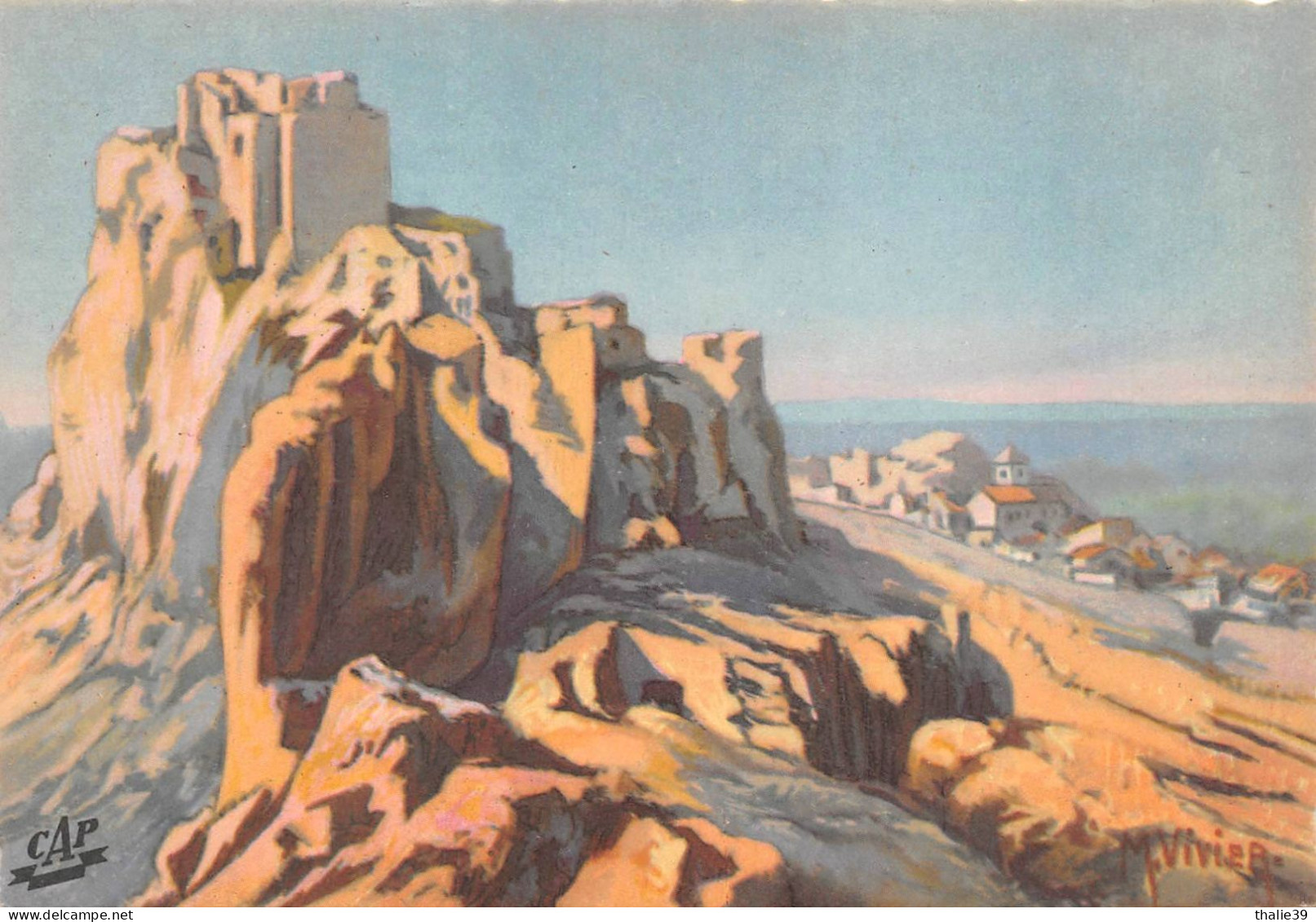 Les Baux Illustrateur Vivier - Les-Baux-de-Provence