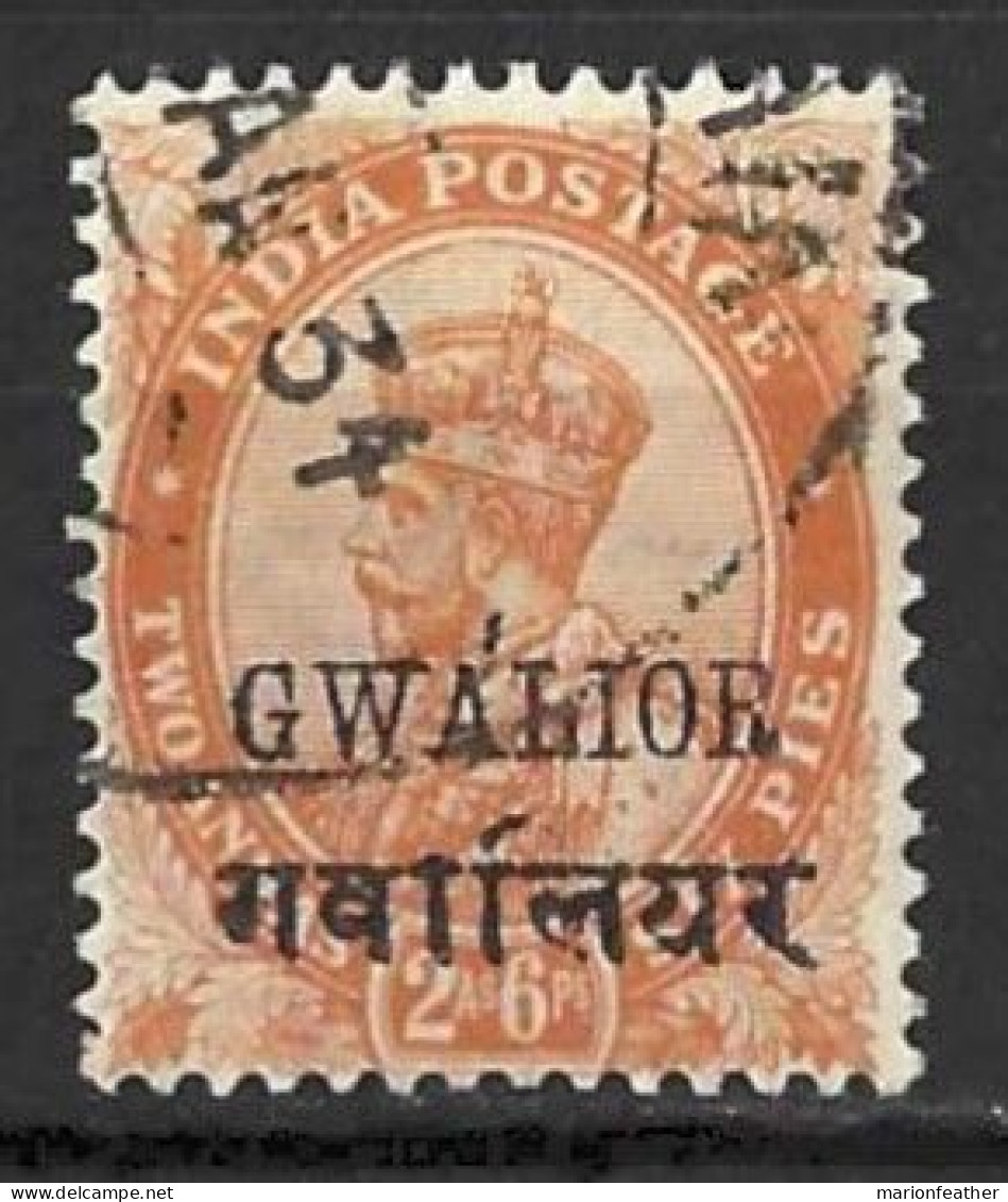 INDIA..." GWALIOR.."....KING GEORGE V...(1910-36..)......2As .6Rs........SG84.........VFU... - Gwalior