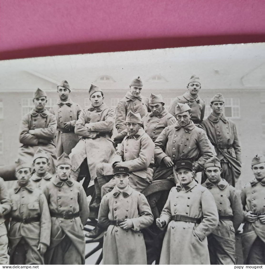 155ème Régiment D'Artillerie à Pied - Strasbourg - Photo De Groupe Devant Un Canon Photo Ducas Strasbourg - War, Military