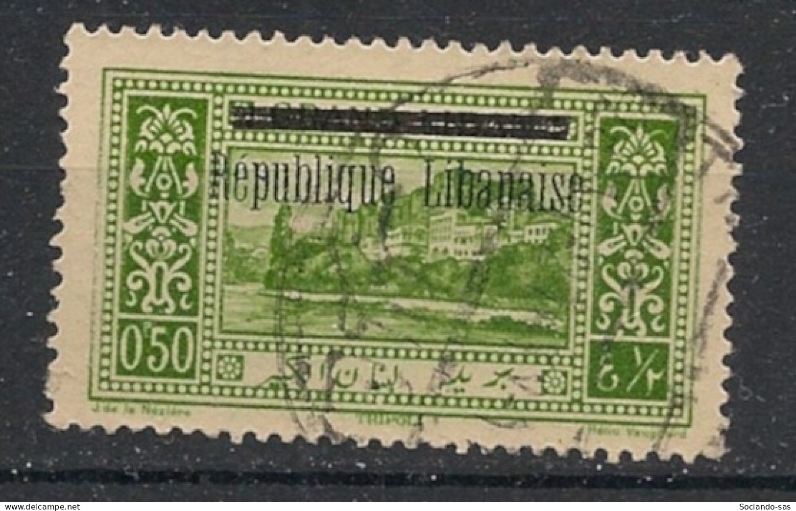 GRAND LIBAN - 1927 - N°YT. 85 - Tripoli 0pi50 Vert-jaune - Oblitéré / Used - Oblitérés