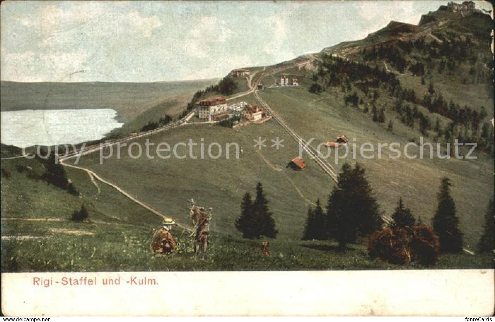 11741747 Rigi-Staffel Und Kulm Mit Arth Rigi Bahn Rigi Staffel - Autres & Non Classés