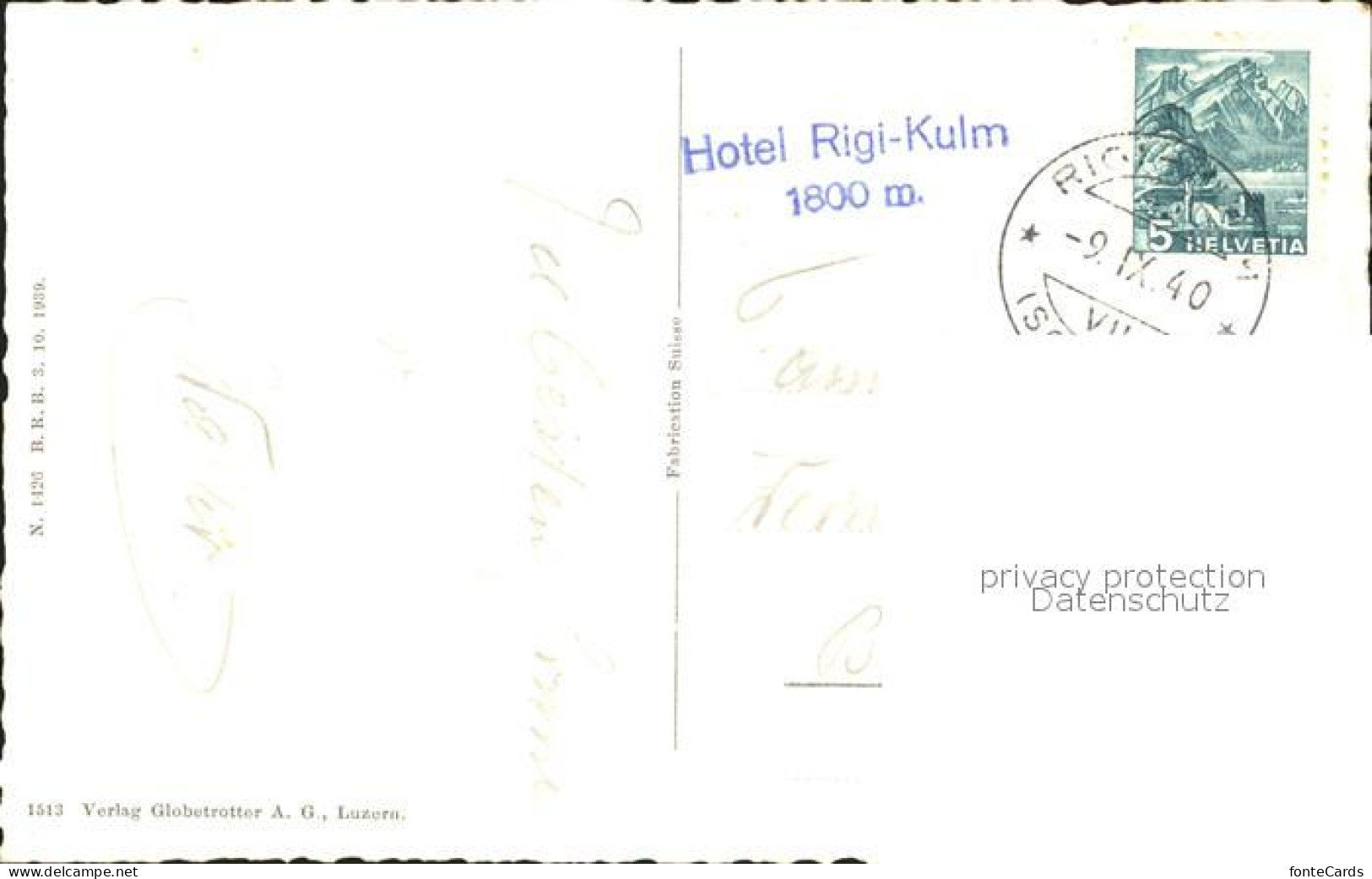 11741737 Rigi Kulm Grand Hotel Mit Glaernisch Rigi Kulm - Autres & Non Classés