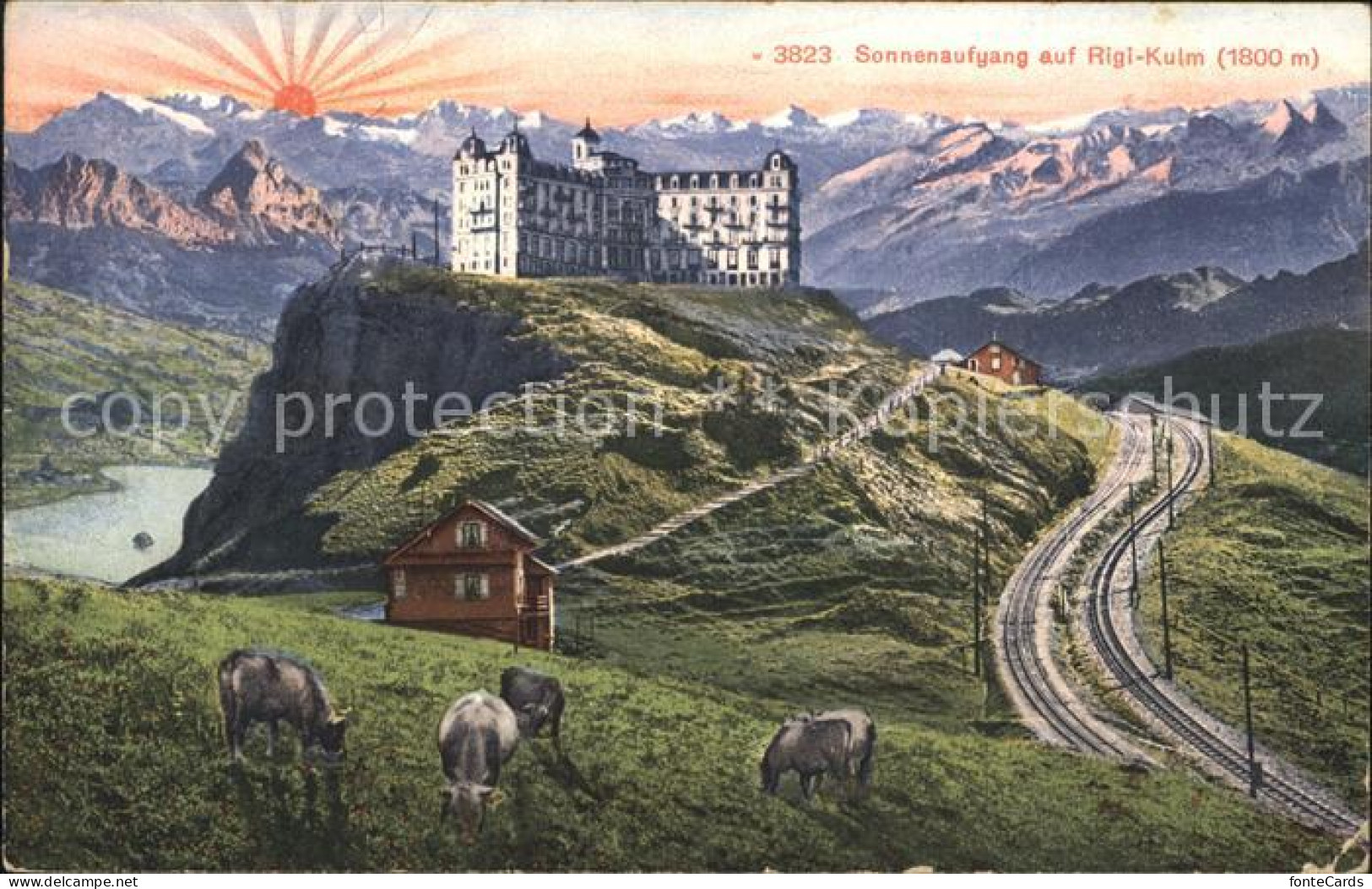 11741707 Rigi Kulm Hotel Mit Rigibahn Und Berneralpen Rigi Kulm - Autres & Non Classés