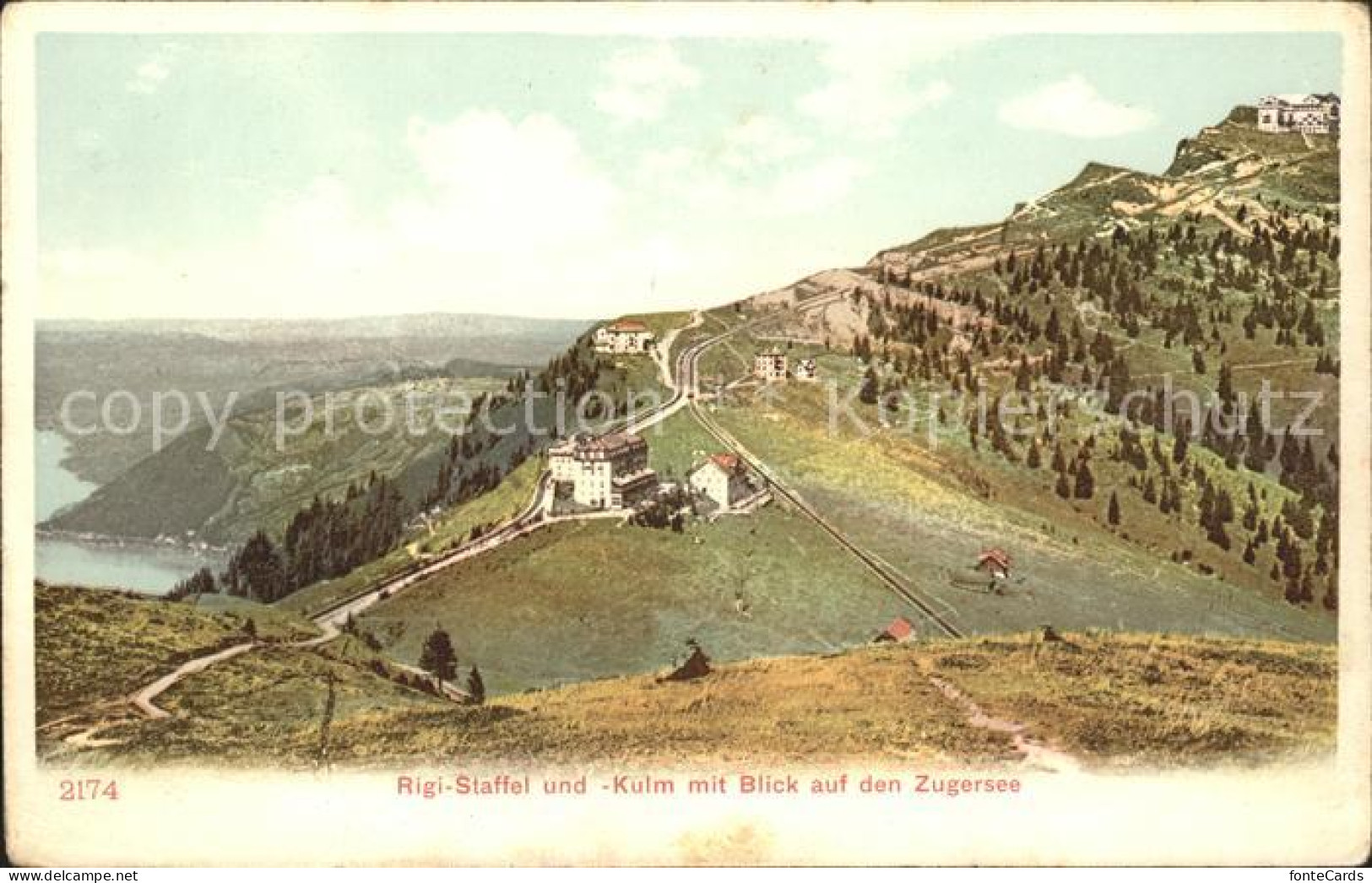 11741677 Rigi-Staffel Und Kulm Mit Blick Auf Zugersee Rigi Staffel - Sonstige & Ohne Zuordnung