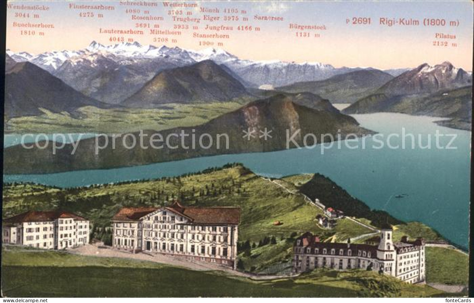 11741557 Rigi Kulm Hotels Mit Berneralpen Und Vierwaldstaettersee Rigi Kulm - Sonstige & Ohne Zuordnung