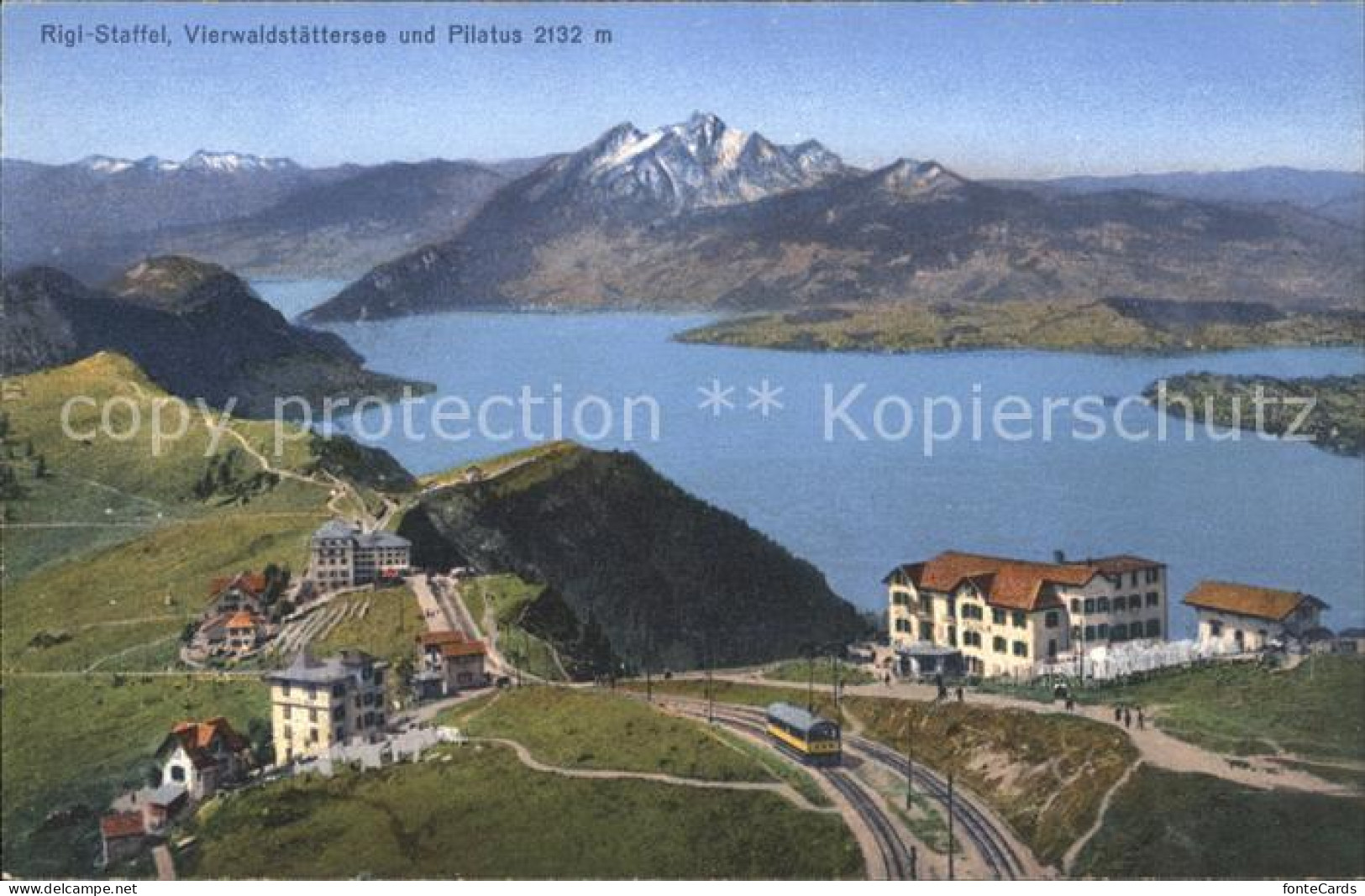 11741556 Rigi-Staffel Hotel Am Vierwaldstaettersee Mit Pilatus Rigi Staffel - Sonstige & Ohne Zuordnung