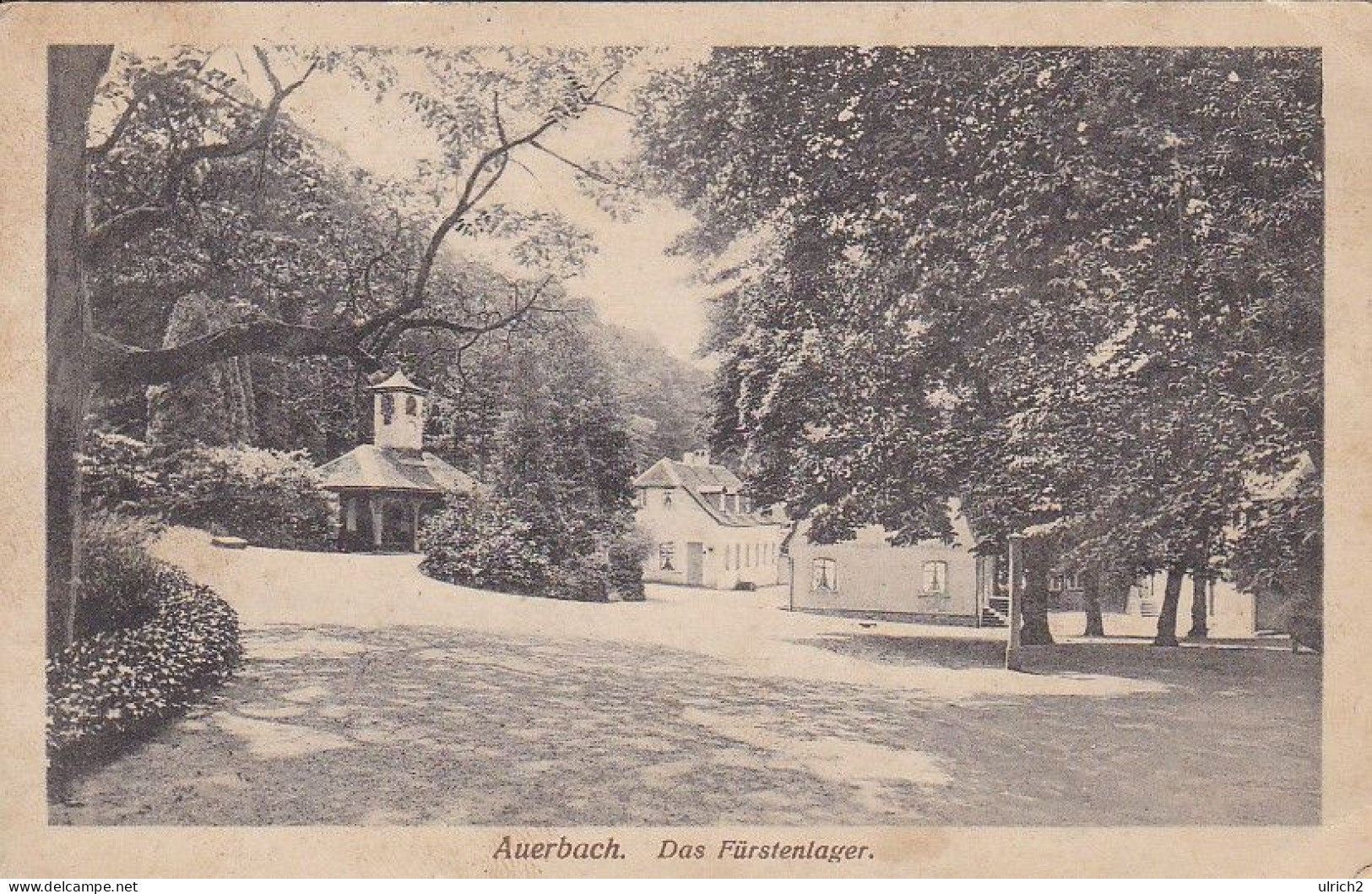 AK Auerbach - Das Fürstenlager - Feldpost 1916 (69439) - Auerbach (Vogtland)