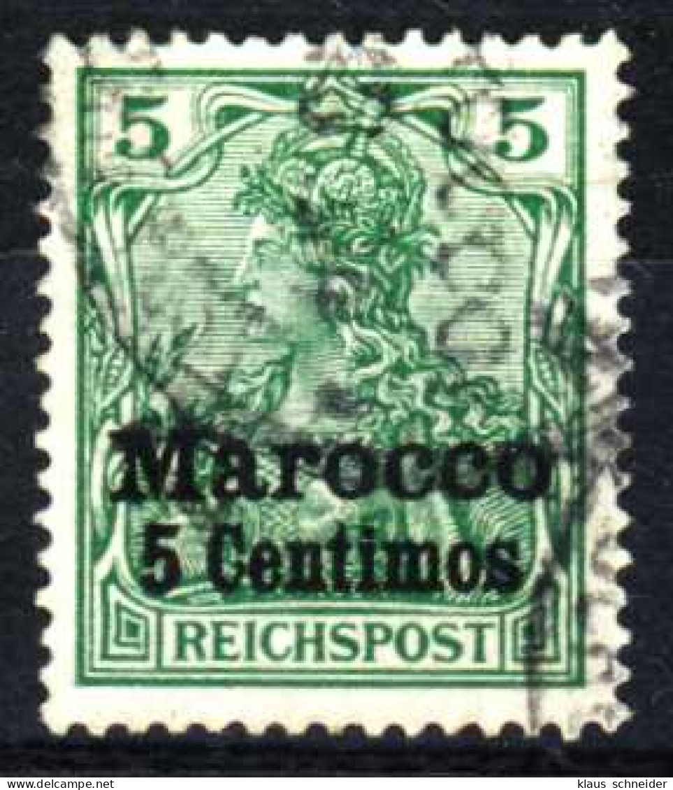 DEUTSCHE AUSLANDSPOSTÄMTER MAROKKO Nr 8II Gestempelt X1416DE - Deutsche Post In Marokko