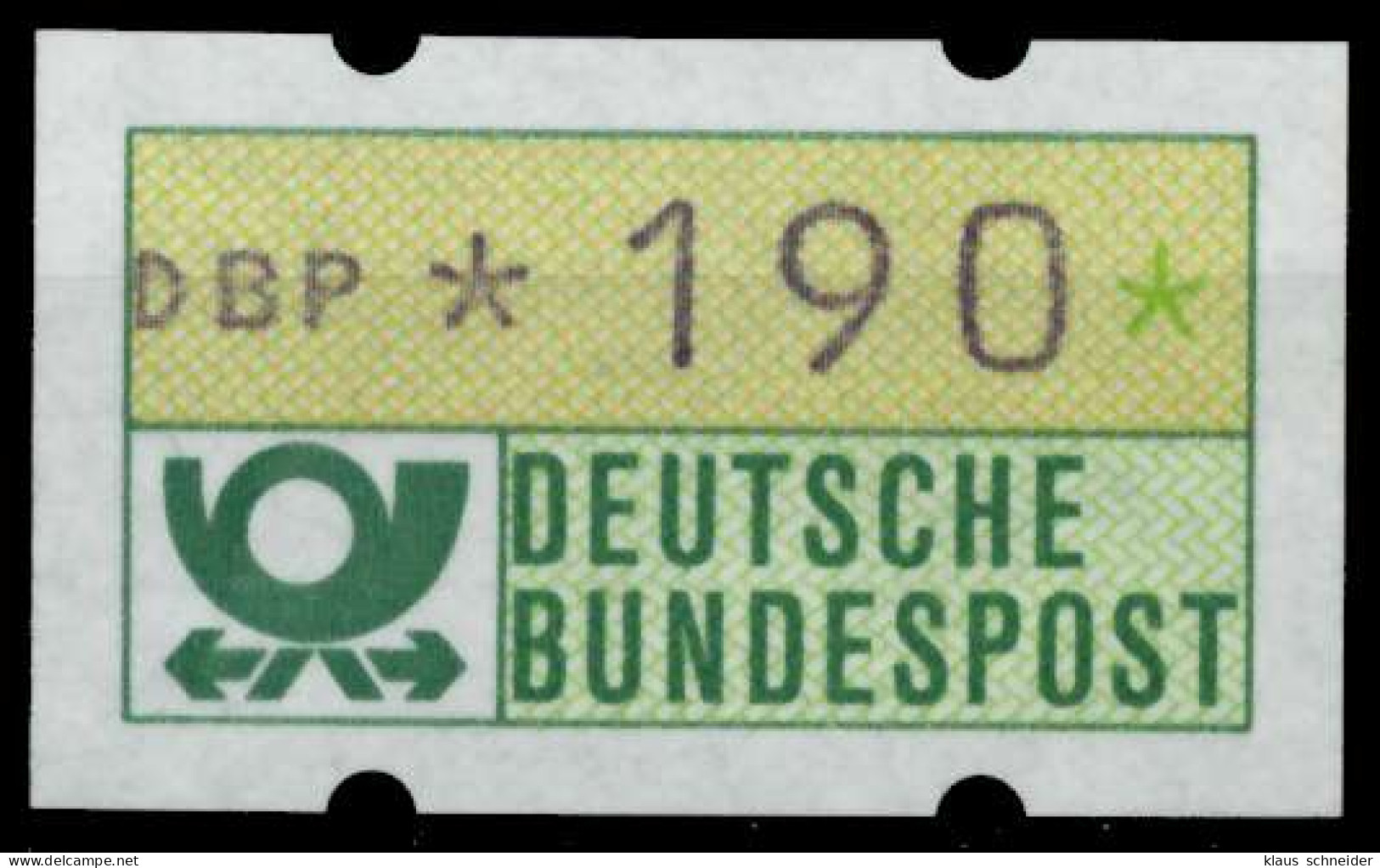 BRD ATM 1981 Nr 1-1-190 Postfrisch S4AF9DE - Automatenmarken [ATM]