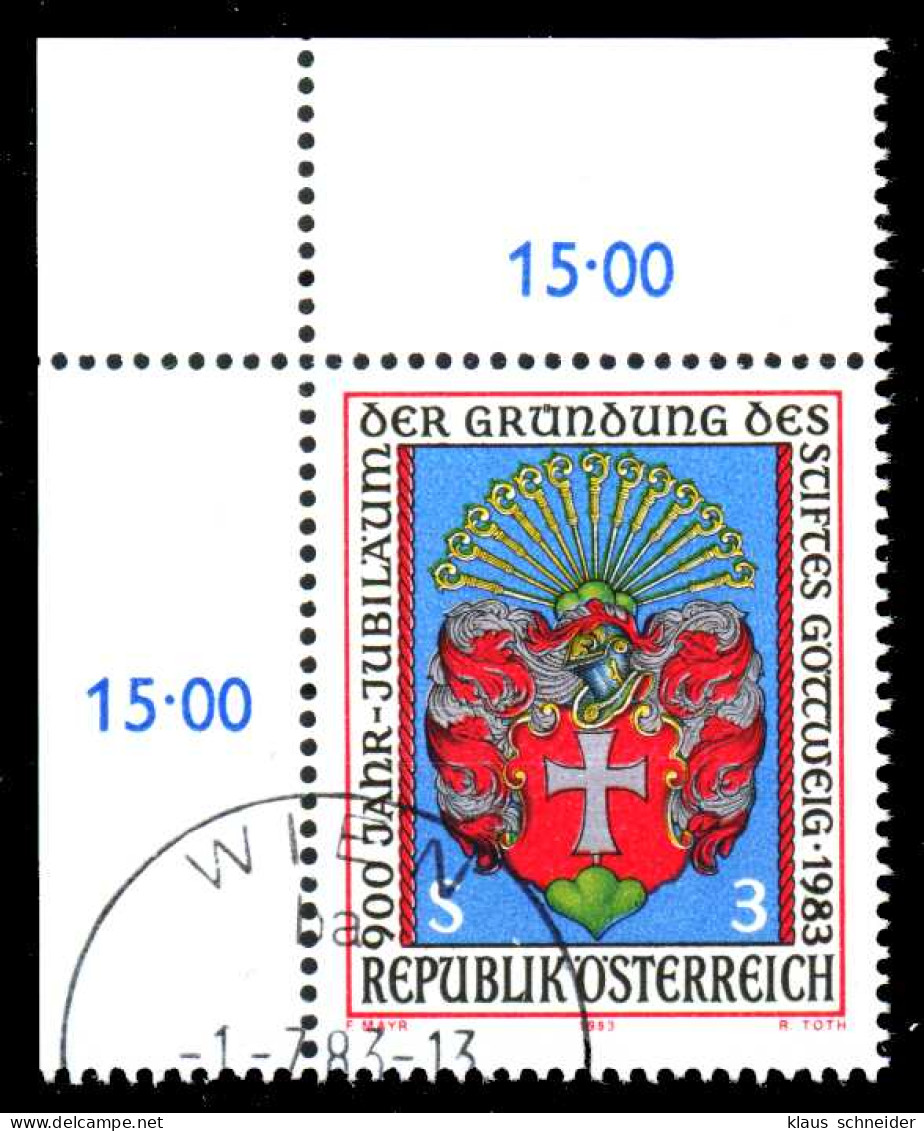 ÖSTERREICH 1983 Nr 1737 Zentrisch Gestempelt ECKE-OLI X36BE2A - Usati