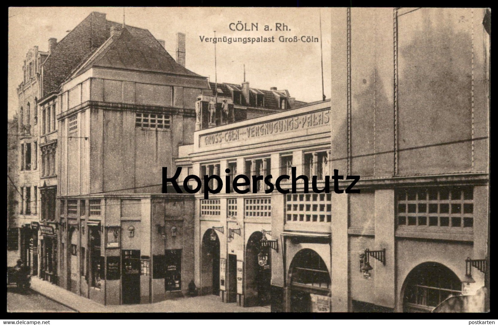 ALTE POSTKARTE VERGNÜGUNGSPALAST GROSS-CÖLN KÖLN HOHENZOLLERNRING Ansichtskarte AK Cpa Postcard - Koeln