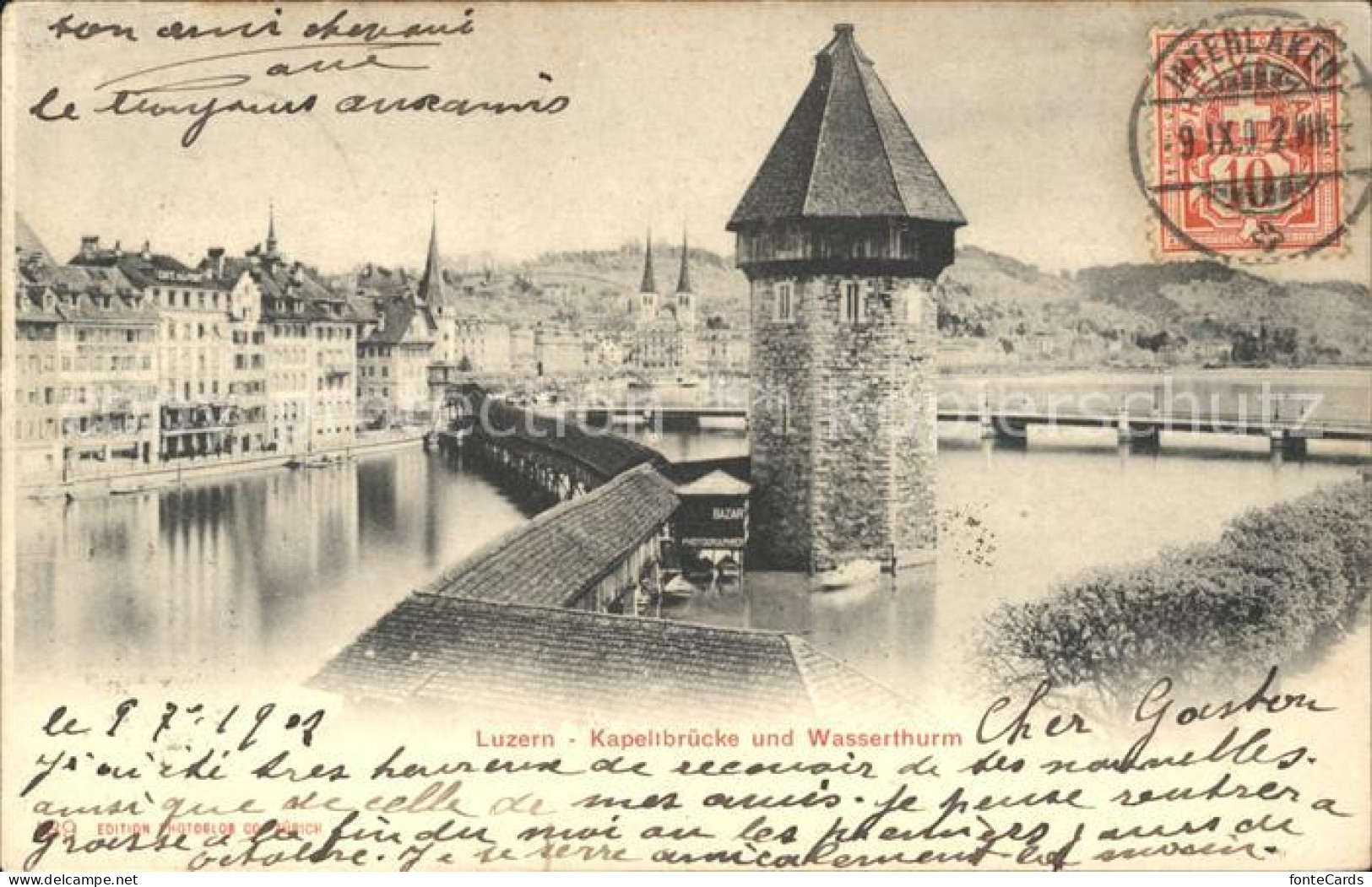 11737857 Luzern LU Kapellbruecke Und Wasserturm Luzern - Sonstige & Ohne Zuordnung