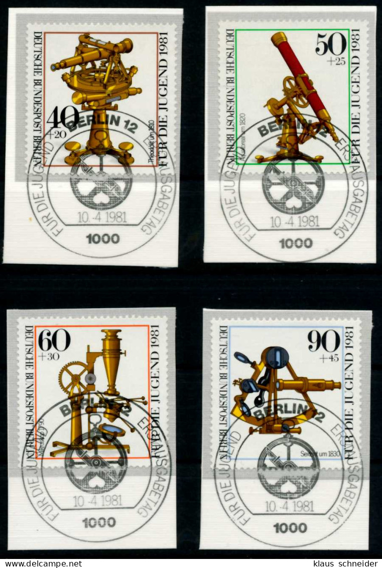 BERLIN 1981 Nr 641-644 Gestempelt Briefstück Zentrisch X621176 - Oblitérés
