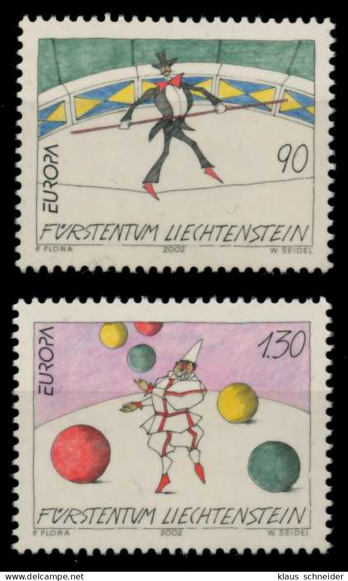 LIECHTENSTEIN 2002 Nr 1283-1284 Postfrisch S5486BE - Ongebruikt