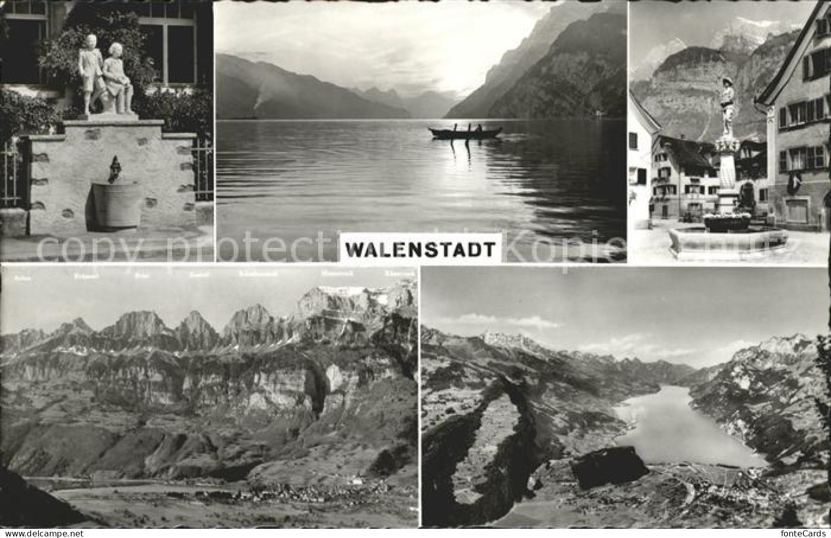 11737656 Wallenstadt Mit Wallensee Und Churfirsten Walenstadt - Sonstige & Ohne Zuordnung