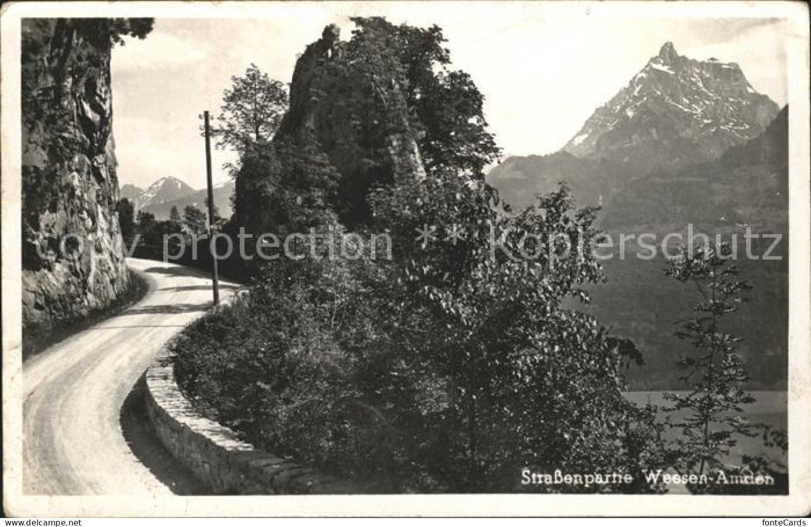 11737586 Walensee Strasse Von Weesen Nach Amden Walensee - Sonstige & Ohne Zuordnung