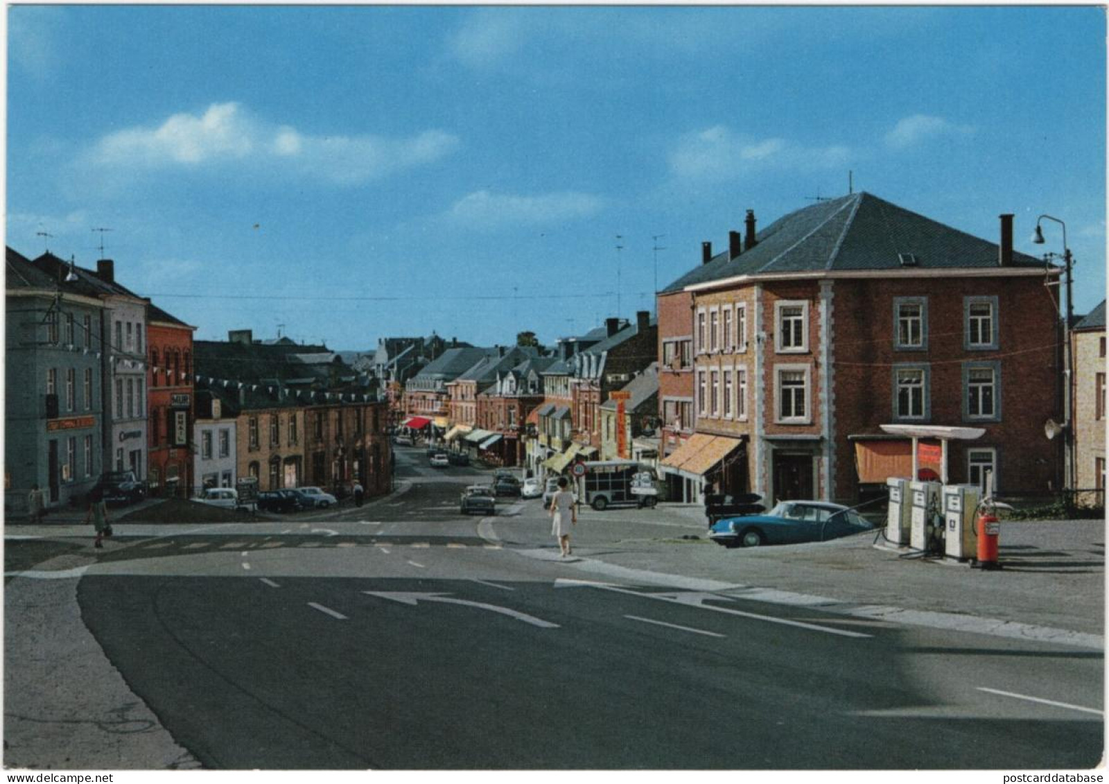 Beauraing Panorama - & Old Cars, Petrol Station - Beauraing